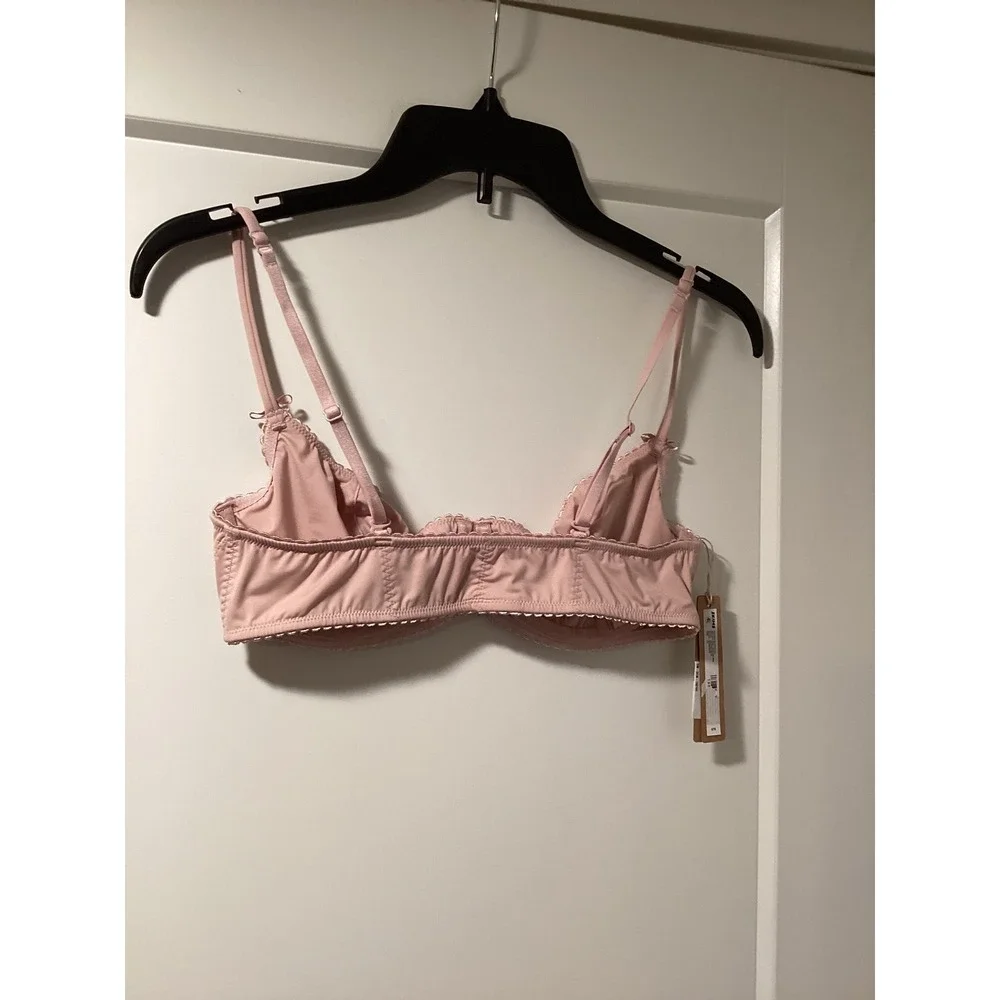 SKIMS Shapewear Unlined Demi Longline Bra Morganite Pink XS - Picture 2 of 4